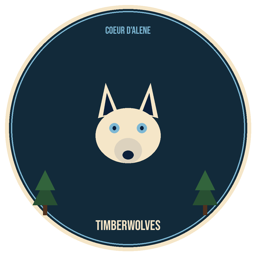Coeur d’Alene Timberwolves logo